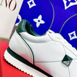 Close-up of Valentino Garavani shoes craftsmanship