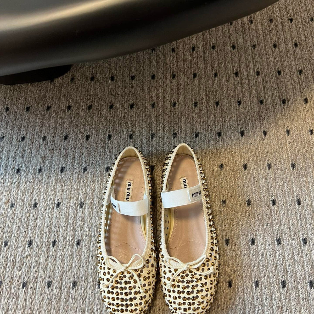 Shoes- Miu M Ballet Flats Premium Designer Casual Shoes