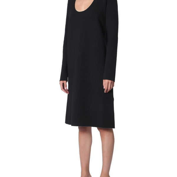Bottega Veneta Dresses? Bottega Veneta Women High Neck Dress Elegant Designer Evening Dress