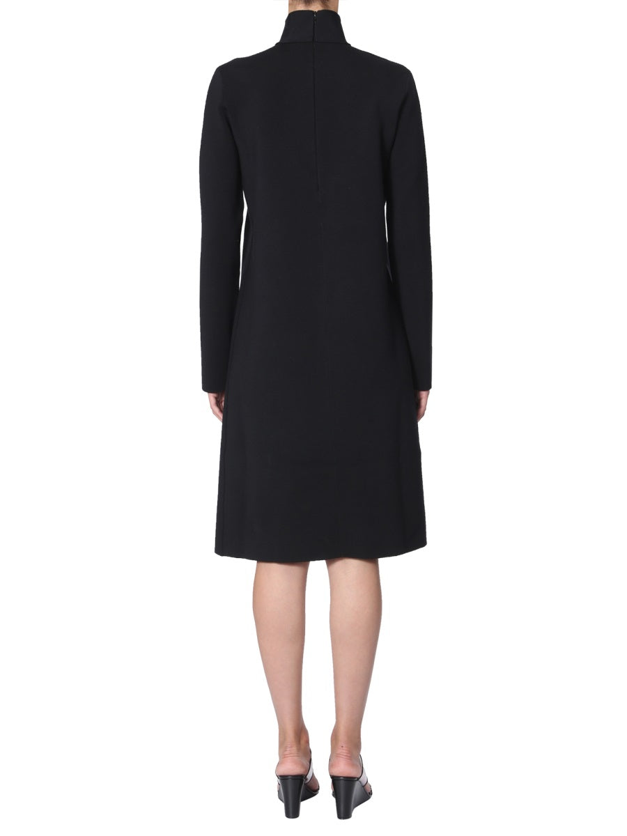 Bottega Veneta Dresses? Bottega Veneta Women High Neck Dress Elegant Designer Evening Dress
