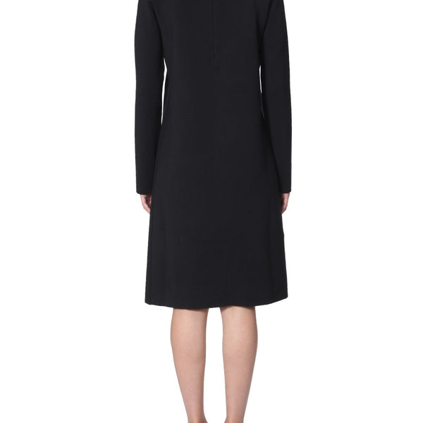 Bottega Veneta Dresses? Bottega Veneta Women High Neck Dress Elegant Designer Evening Dress
