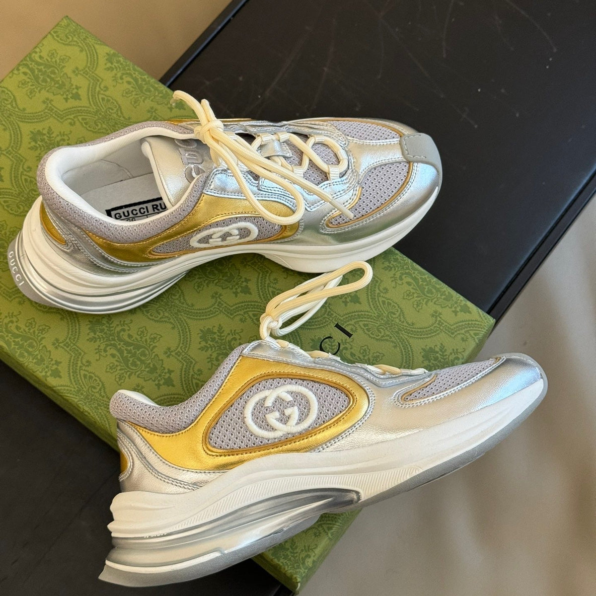 Gucci Shoes- Gucci Run Trainers Premium Designer Casual Shoes