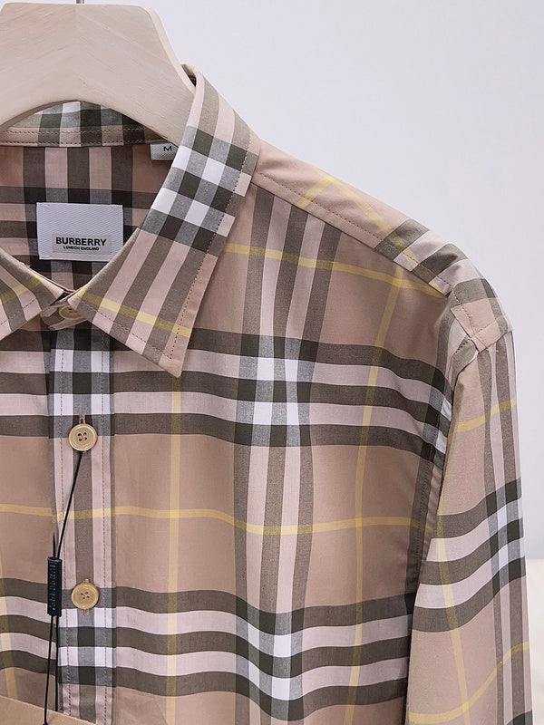 Close-up of Burberry designer clothing craftsmanship