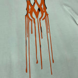 Close-up of Amiri t-shirt craftsmanship