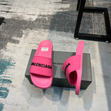 Balenciaga White Block Heel Sandals - Lifestyle Styling Shot