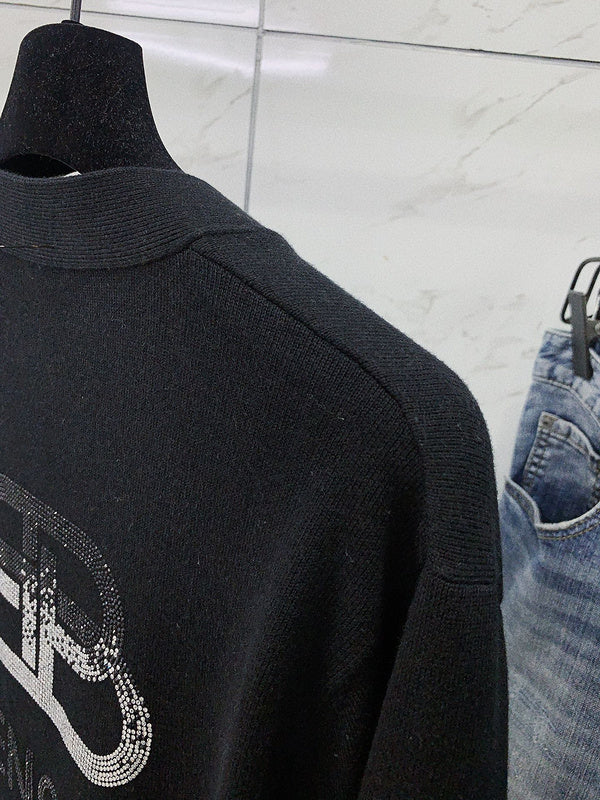 Close-up of Balenciaga designer clothing craftsmanship