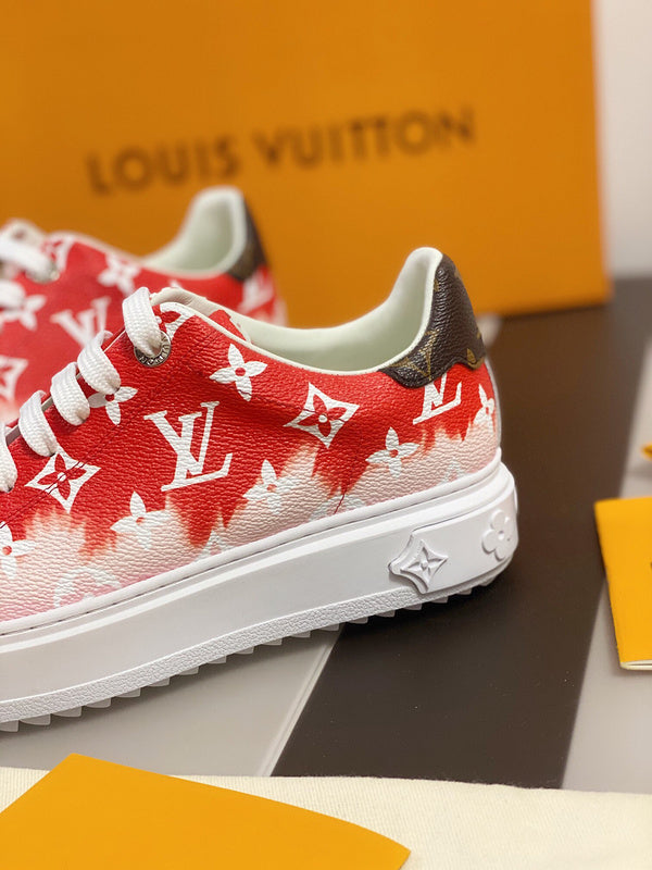Louis Vuitton luxury shoes detail shot