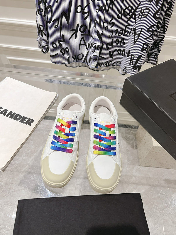 Saint Laurent luxury shoes detail shot