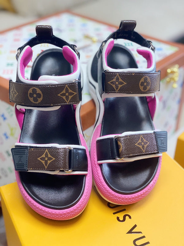 Close-up of Louis Vuitton shoes craftsmanship