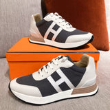 Hermès White High-Top Sneakers - Sole Detail View