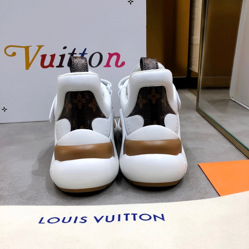 Louis Vuitton Beige Knee-High Boots - Lifestyle Styling Shot