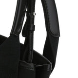 Close-up of Balenciaga handbags hardware and fine stitching