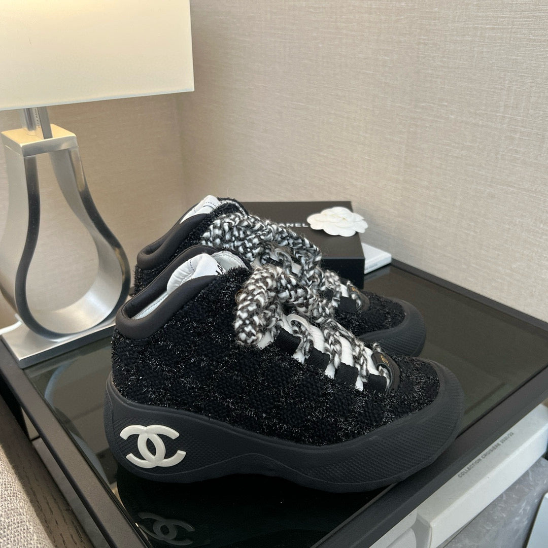 Chanel Shoes- Chanel Trainer Boots Comfortable Everyday Designer Shoes