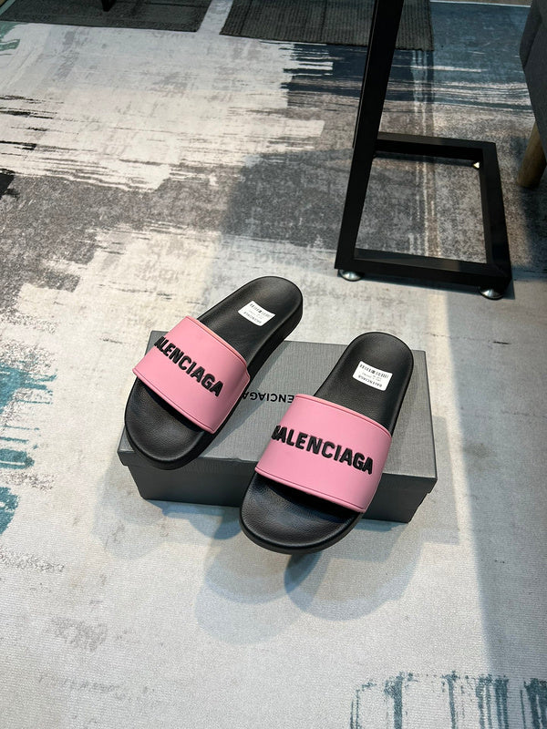 Balenciaga White Ankle Strap Sandals - Close-Up Texture View
