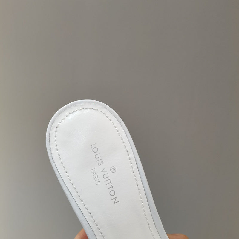 Louis Vuitton Camel Classic Ballet Flats - Close-Up Texture View