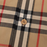 Close-up of Burberry designer clothing craftsmanship