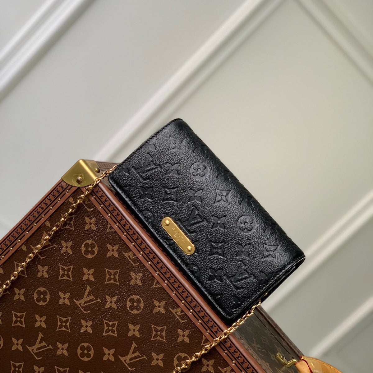 Louis Vuitton Wallets- Louis Vuitton Lou Lily Wallet On Chain Premium Leather Designer Wallet
