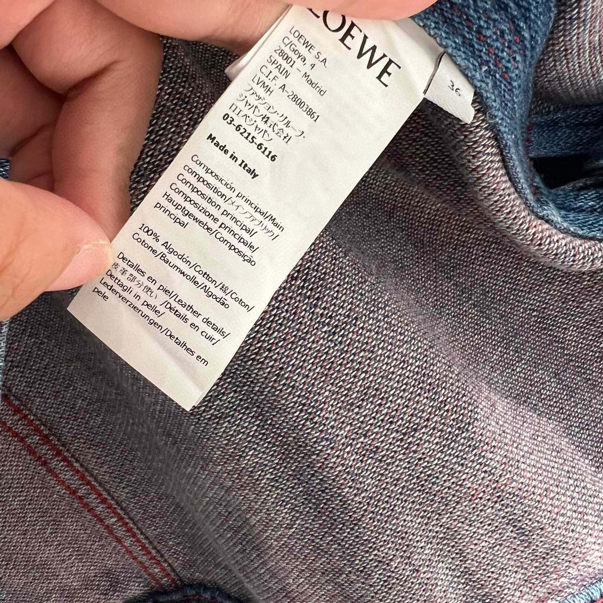 Jackets- Loew Denim Jacket Luxury Designer Outerwear Jacket