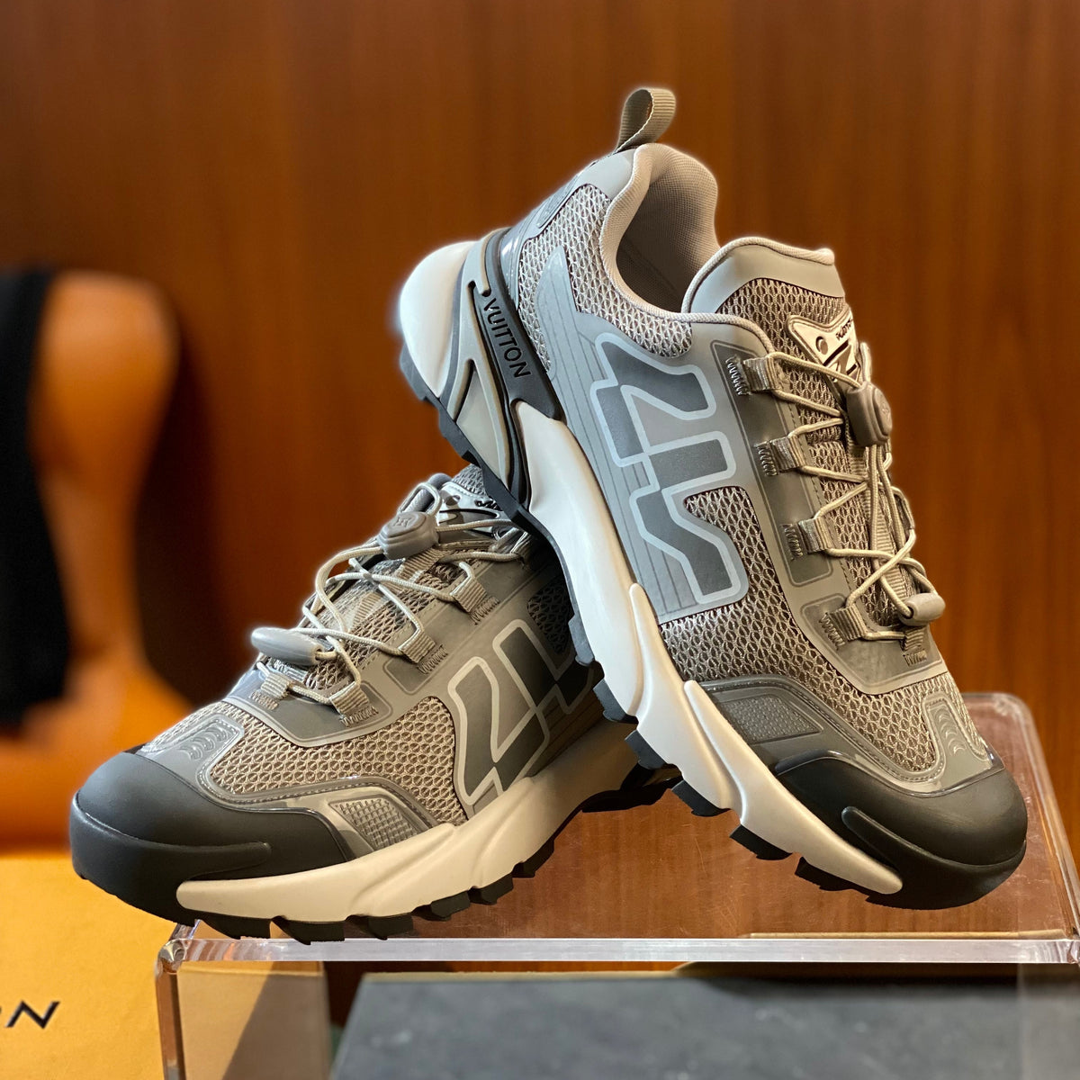 Louis Vuitton Shoes- Louis Vuitton Lou Runner Tatic Sneaker Premium Designer Casual Shoes