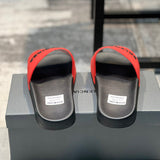 Balenciaga Burgundy Ankle Strap Sandals - Back View