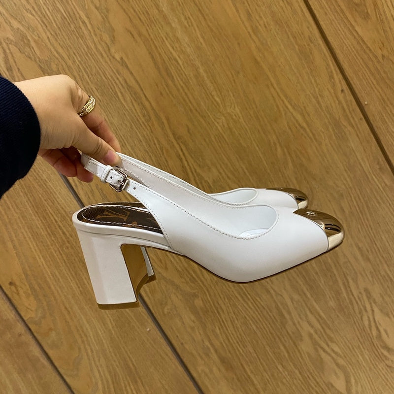Louis Vuitton shoes Style 201 - back heel detail
