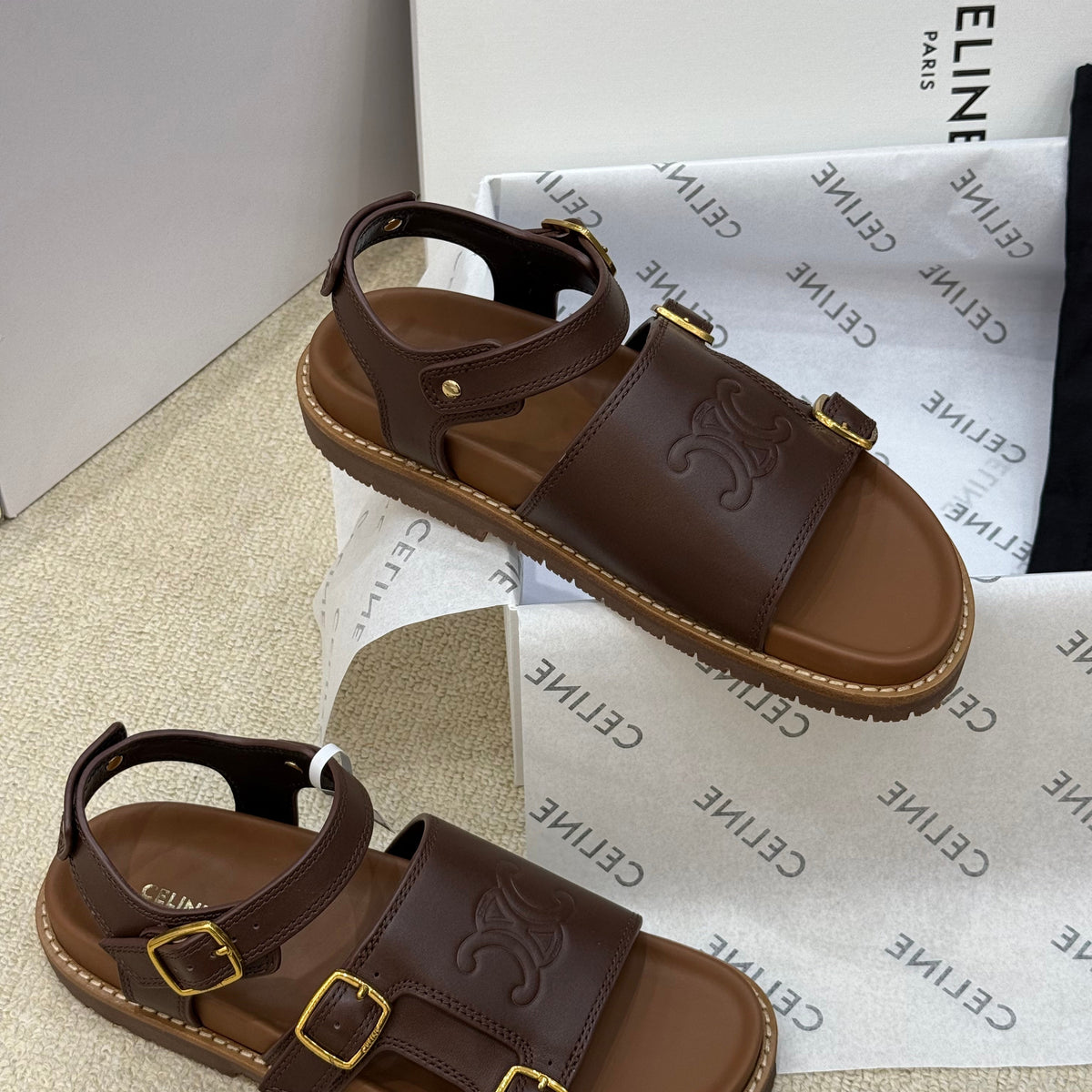 Shoes- Cel Sandals Comfortable Everyday Designer Shoes