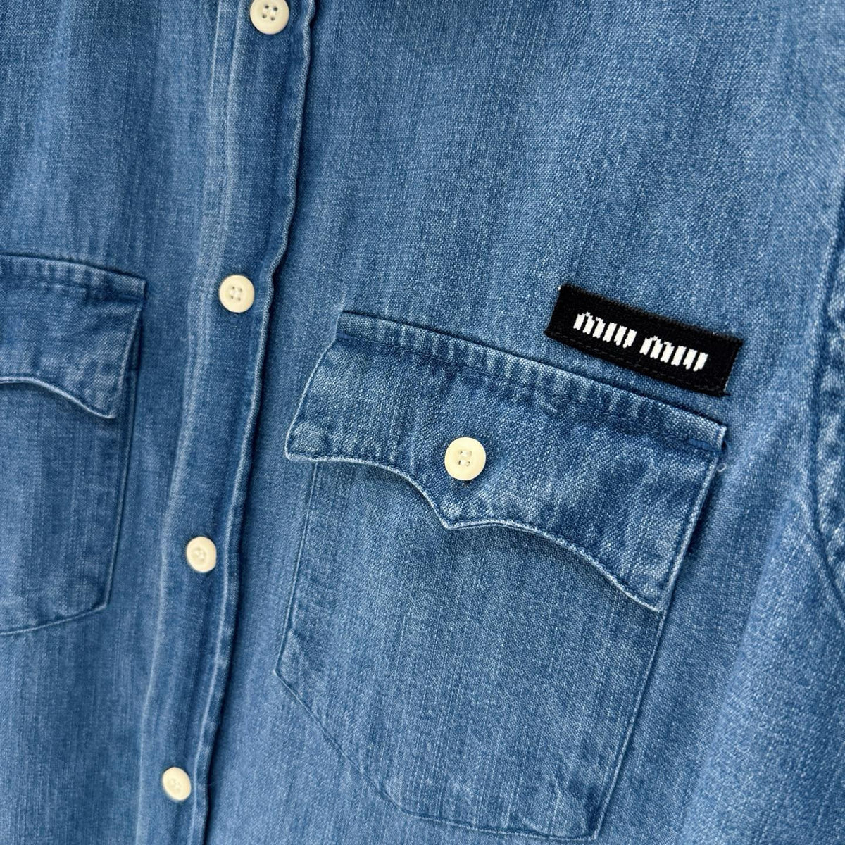 Tops- Miu M Denim Shirt Premium Designer Casual Top