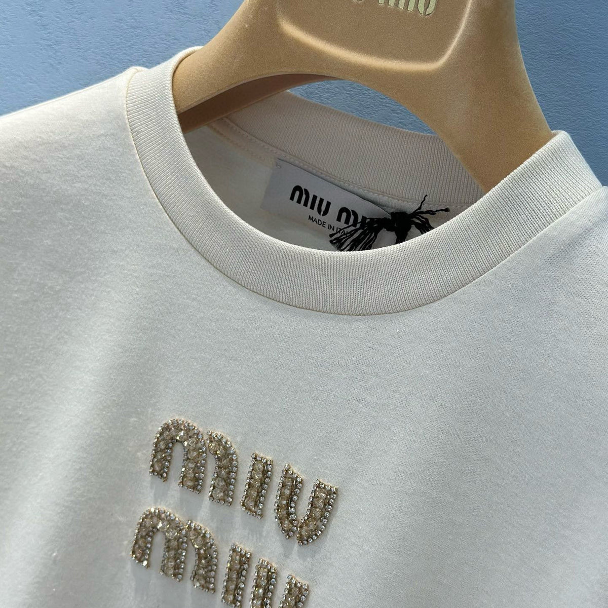 T-Shirts- Miu M T-shirt Premium Designer Cotton T-Shirt