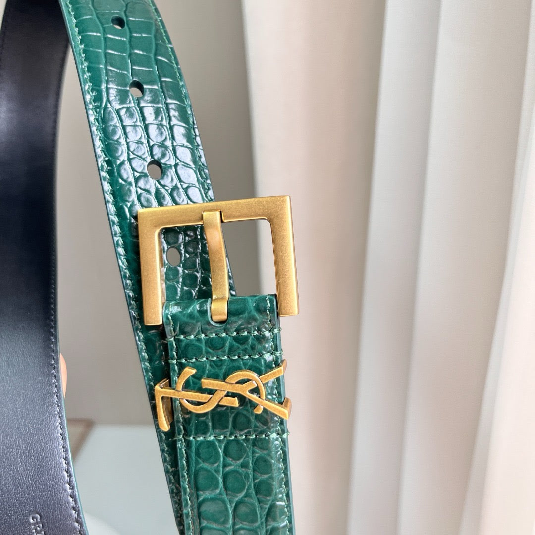 Saint Laurent Belts- Saint Laurent Belt 2 Cm Classic Everyday Designer Belt
