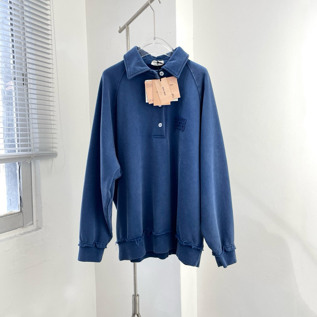Hoodies- Miu M Sweatshirt Comfortable Luxury Streetwear Hoodie