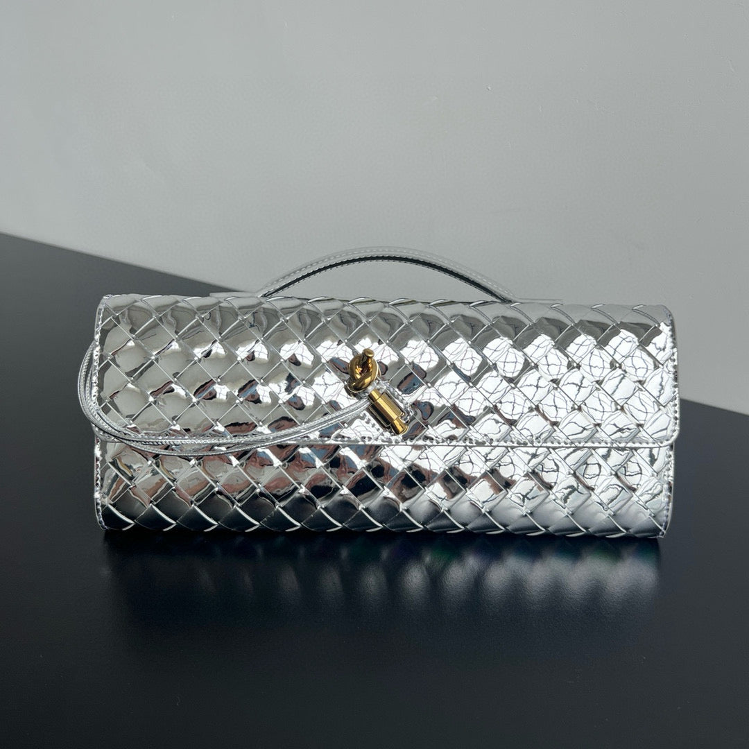 Bottega Veneta Bags- Bottega Veneta Andiamo Clutch Premium Designer Shoulder Bag