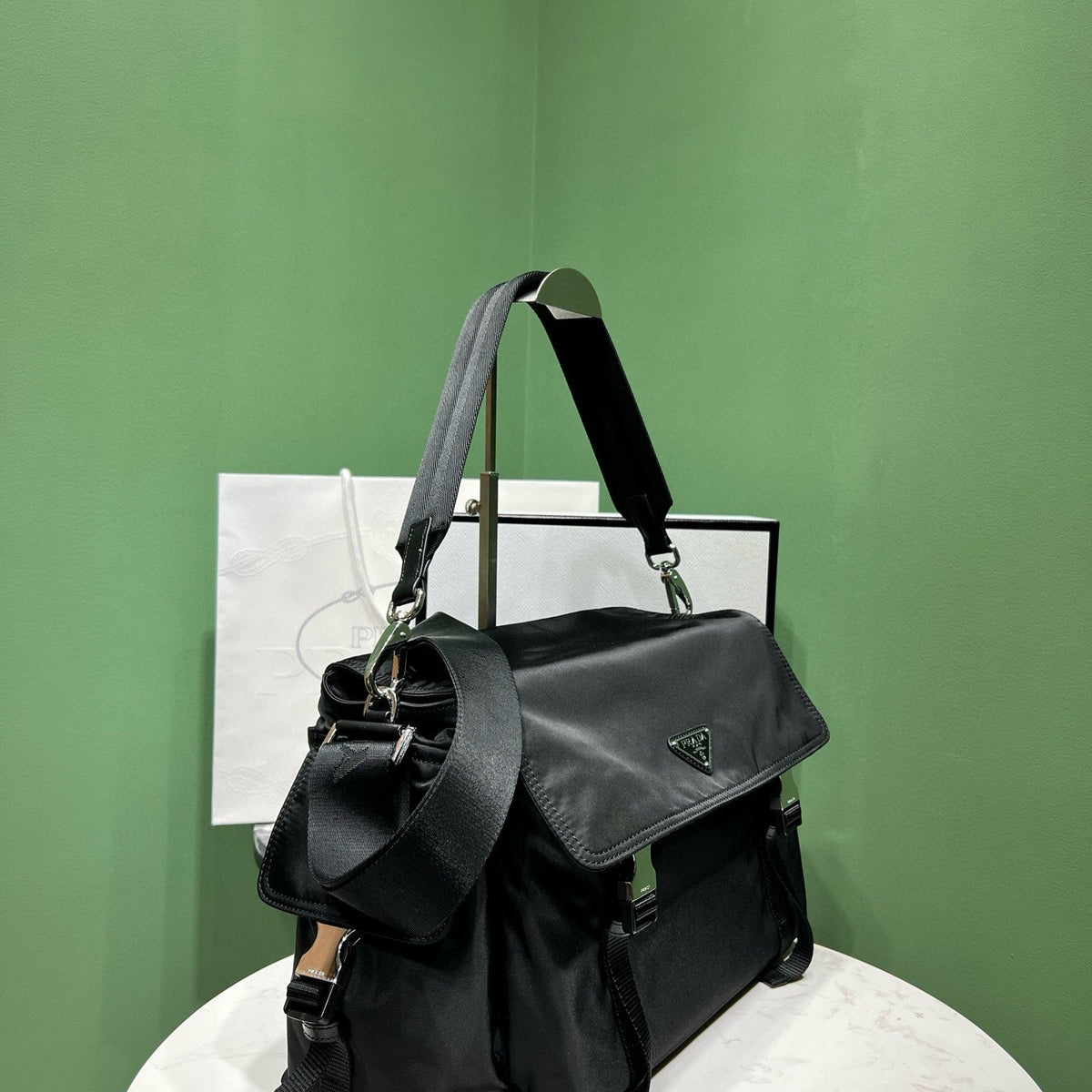Wallets? Pd Explore Re-nylon Bag Premium Leather Designer Wallet