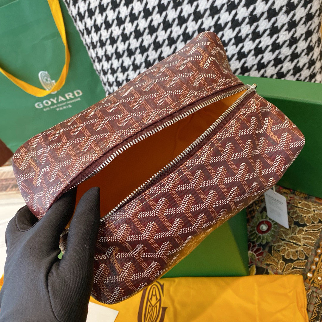 Bags- Goya Bowling 25 Toiletry Bag Luxury Designer Leather Handbag