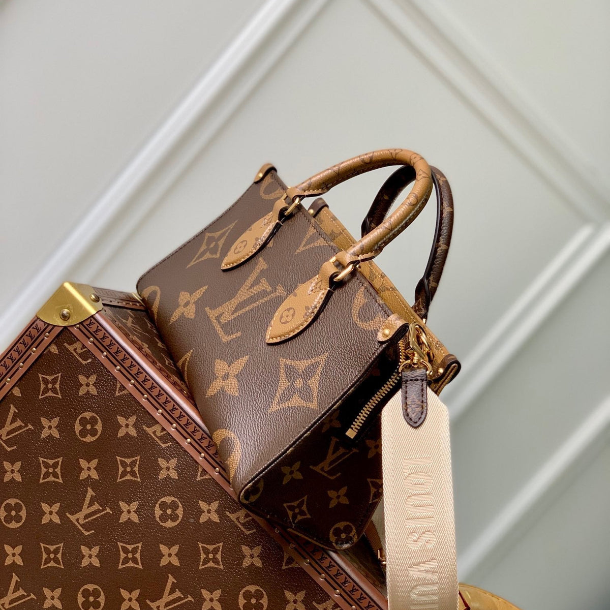 Louis Vuitton Bags- Louis Vuitton Lou Onthego East West Tote Bag Luxury Designer Leather Handbag