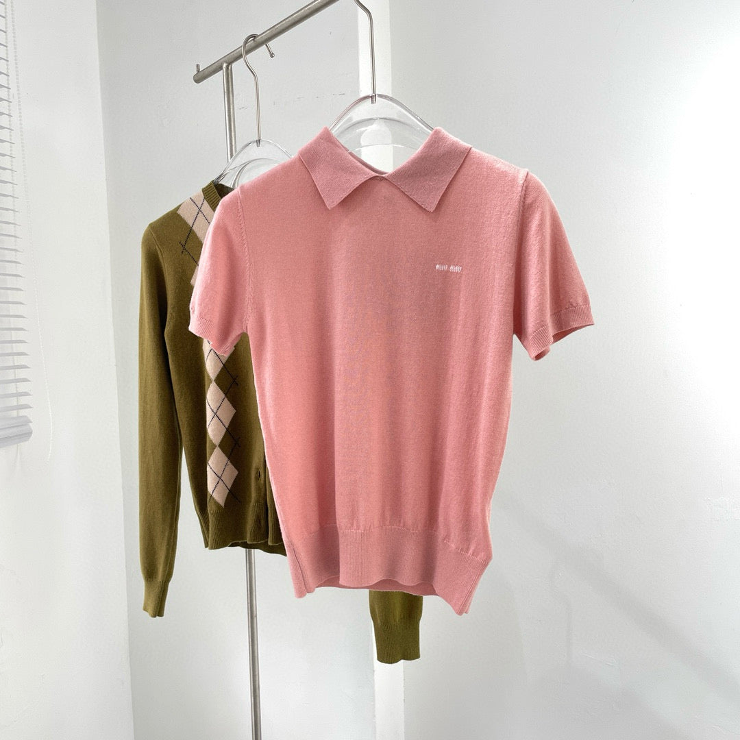 Tops- Miu M Top Premium Designer Casual Top