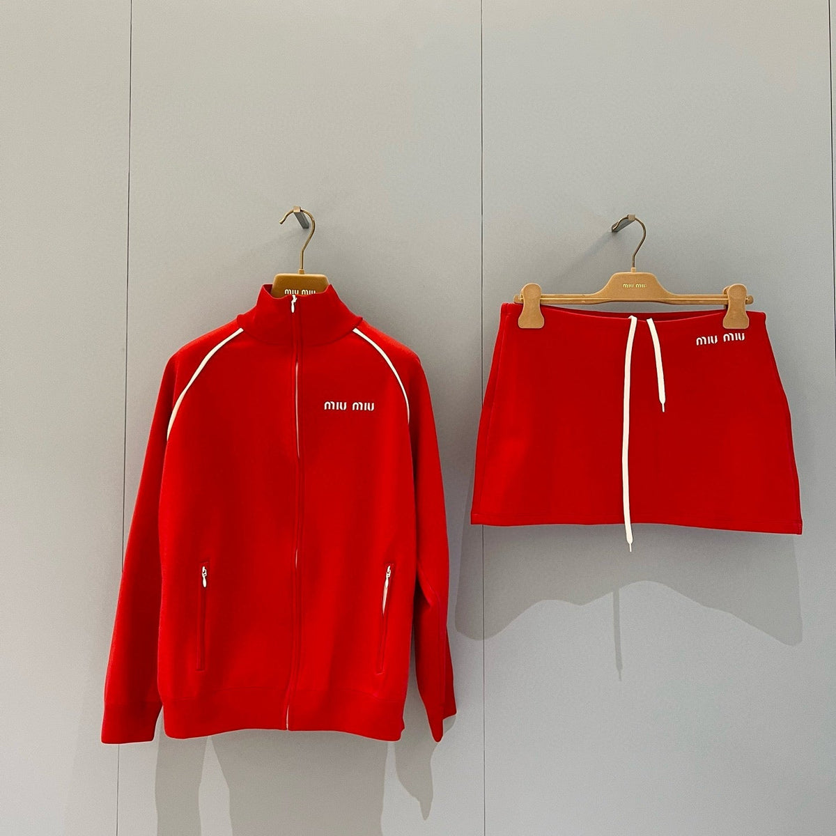 Hoodies- Miu M Zip Sweatshirt Premium Designer Casual Hoodie