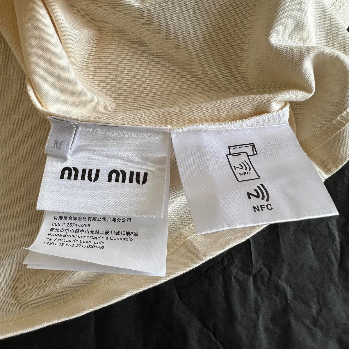 T-Shirts- Miu M T-shirt Casual Everyday Designer Tee