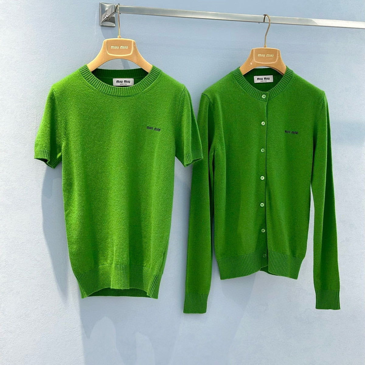 Sweaters- Miu M Cardigan Luxury Designer Knit Sweater