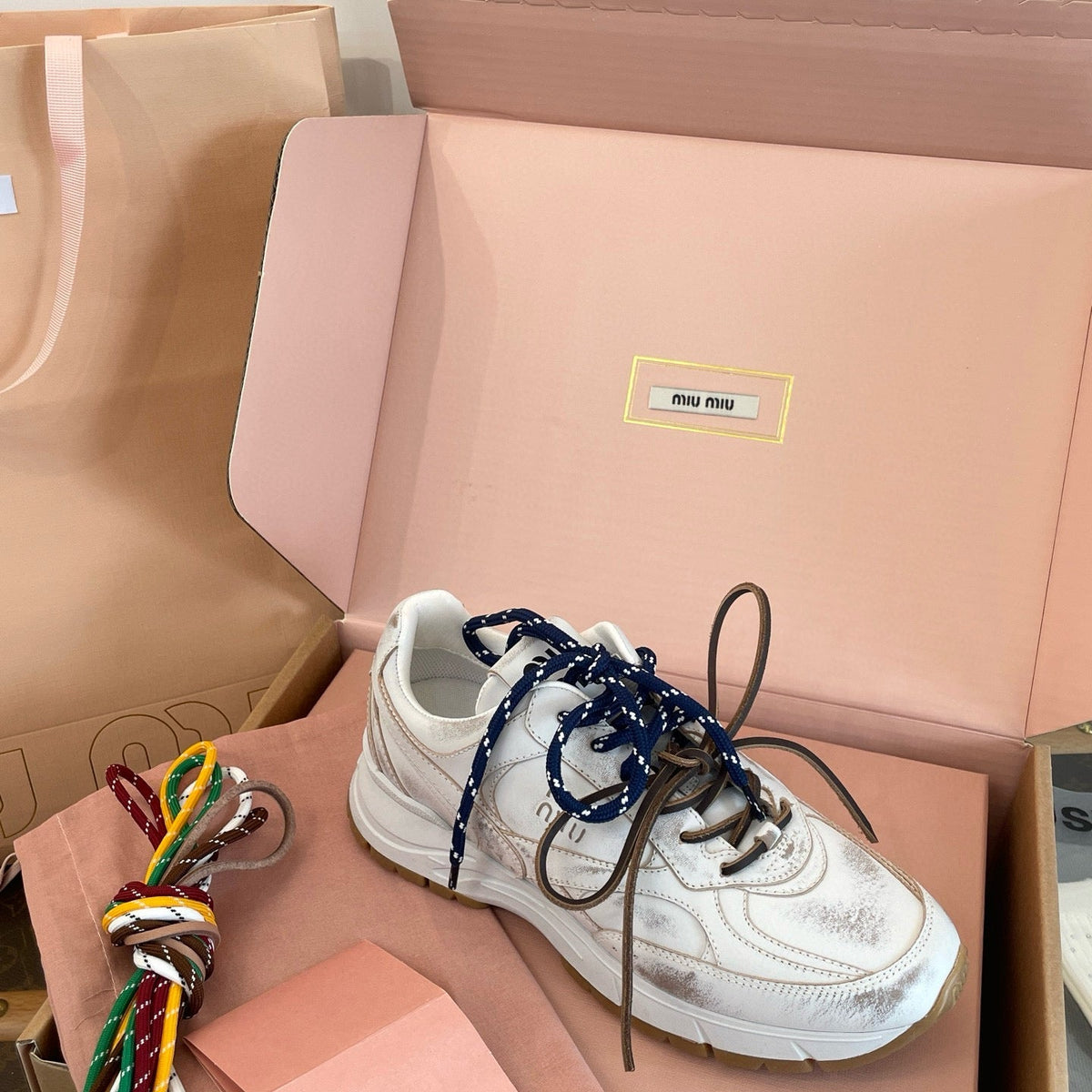 Shoes- Miu M Trainers Luxury Lifestyle Designer Footwear