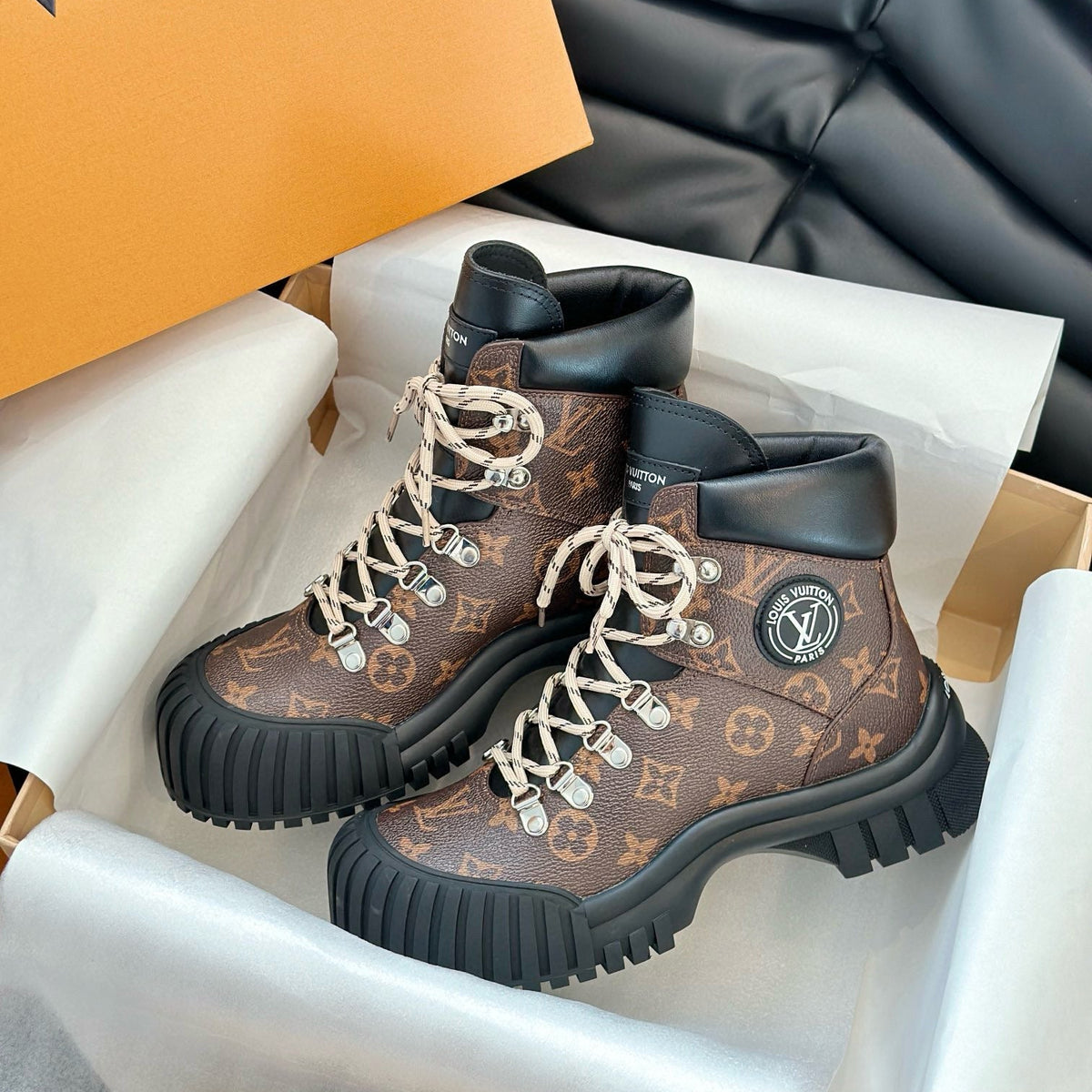 Louis Vuitton Shoes- Louis Vuitton Lou Ruby Boots Comfortable Everyday Designer Shoes