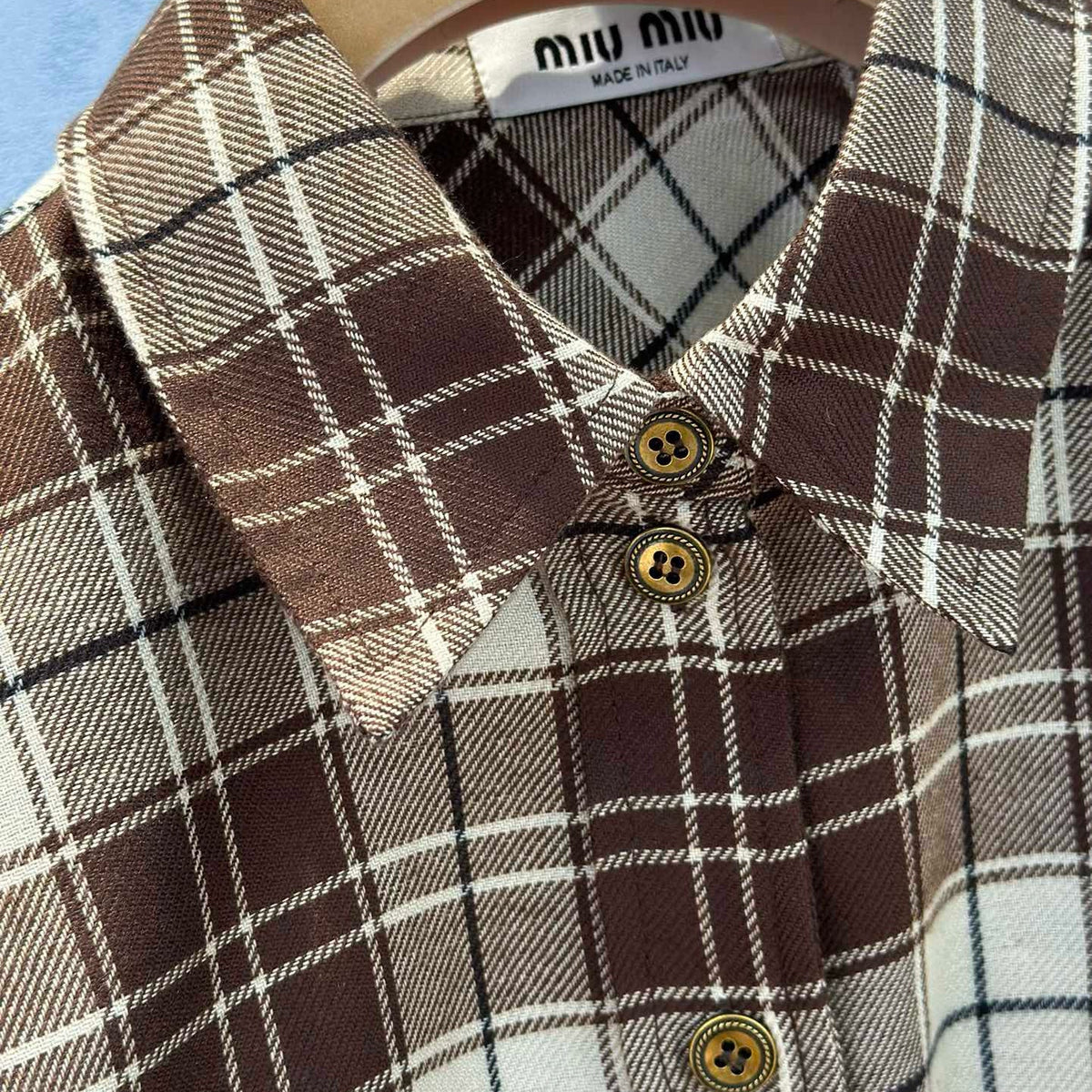 Tops- Miu M Shirt Elegant Everyday Designer Top