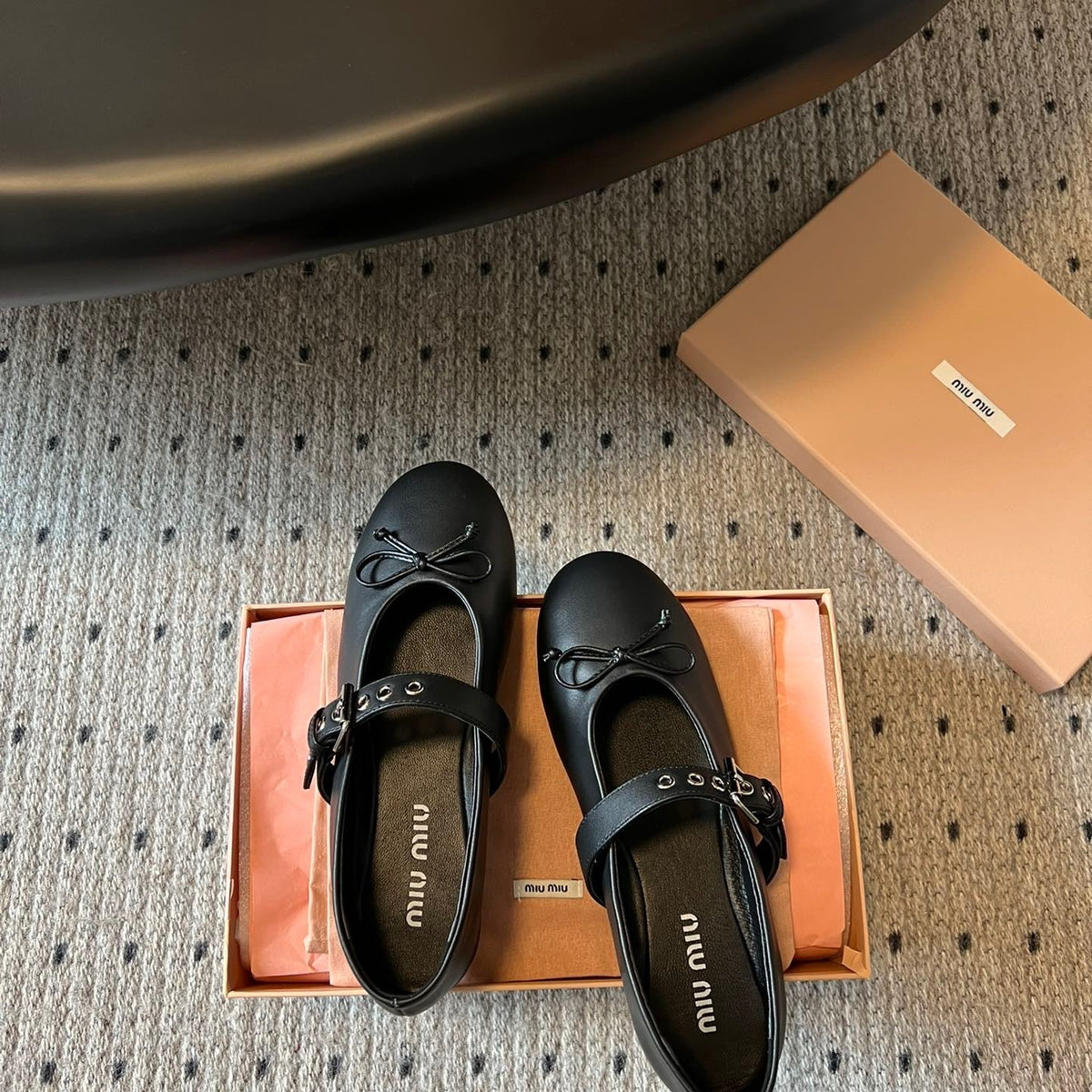 Shoes- Miu M Ballerina Flats Comfortable Everyday Designer Shoes