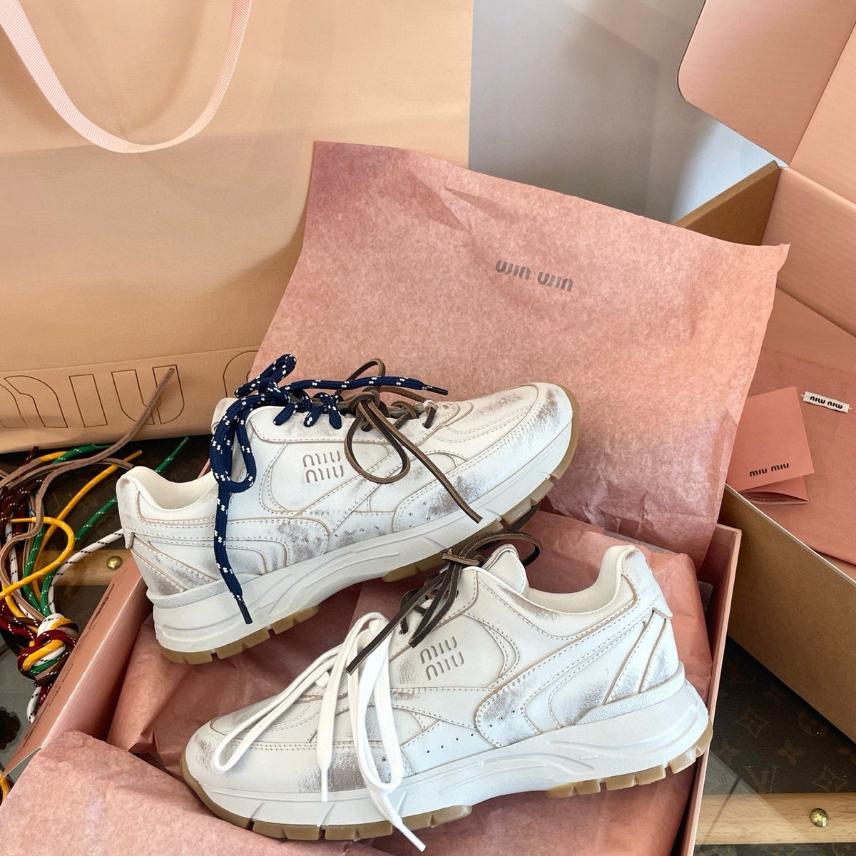 Shoes- Miu M Trainers Luxury Lifestyle Designer Footwear