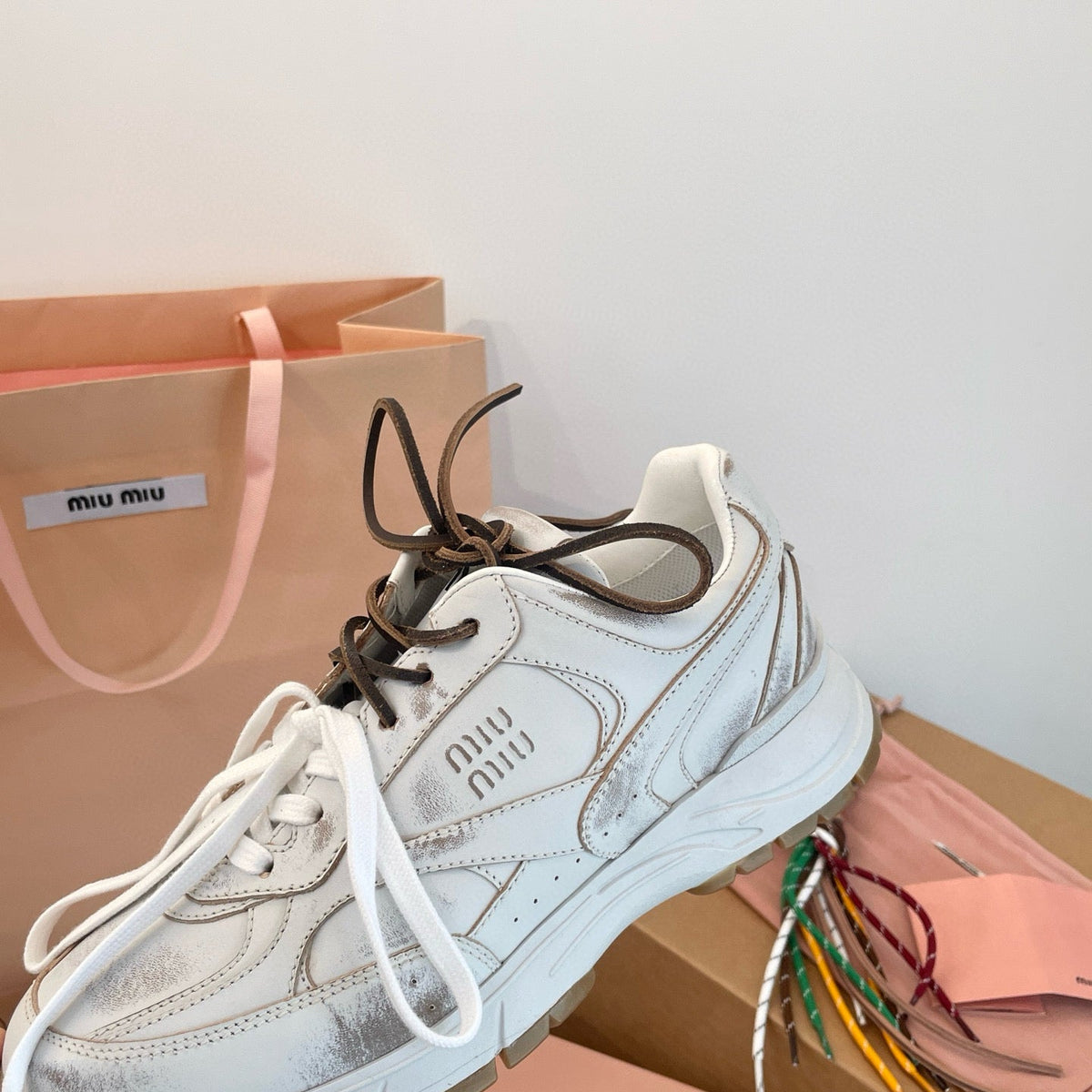 Shoes- Miu M Trainers Luxury Lifestyle Designer Footwear
