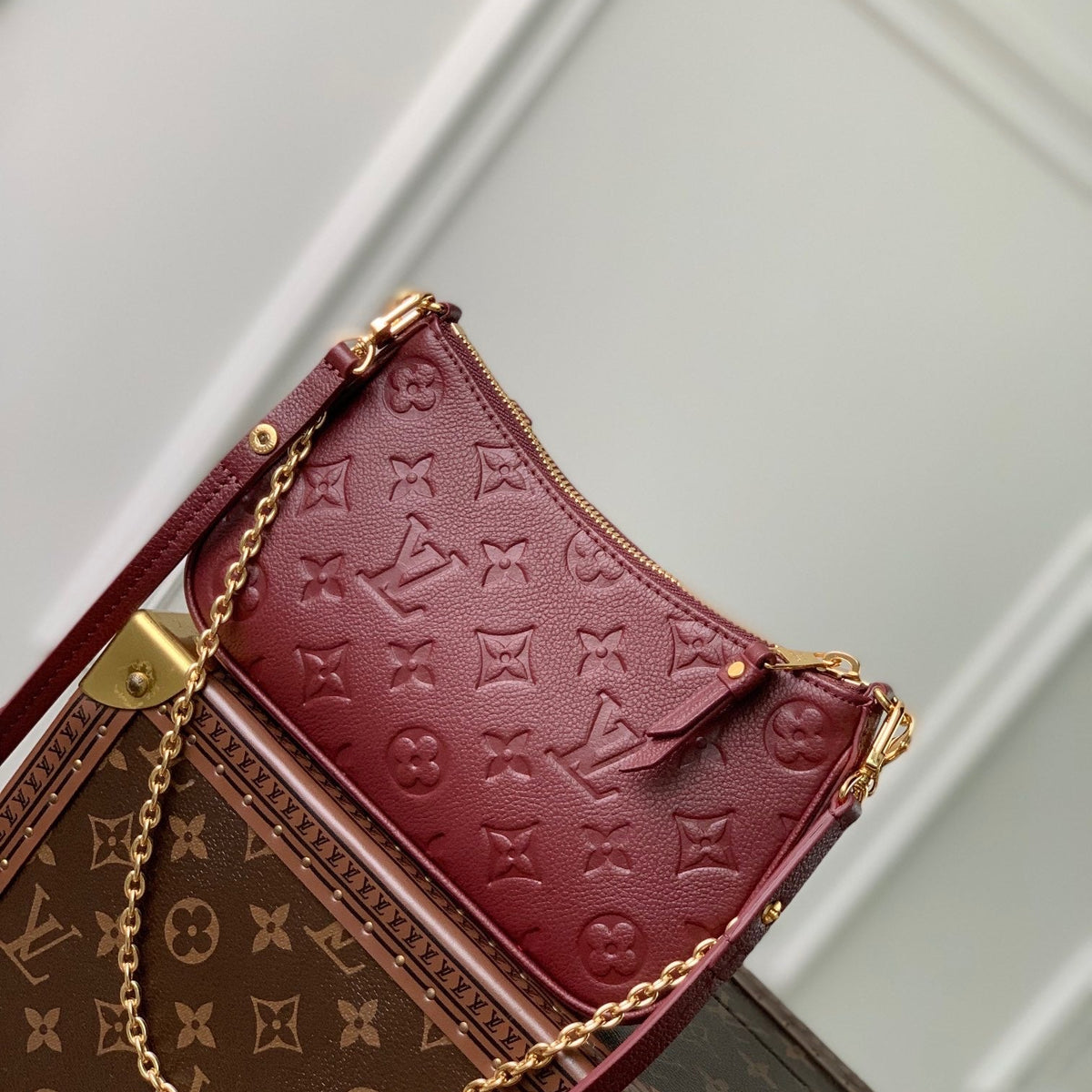 Louis Vuitton Bags- Louis Vuitton Lou Easy Pouch On Strap Elegant Everyday Designer Handbag