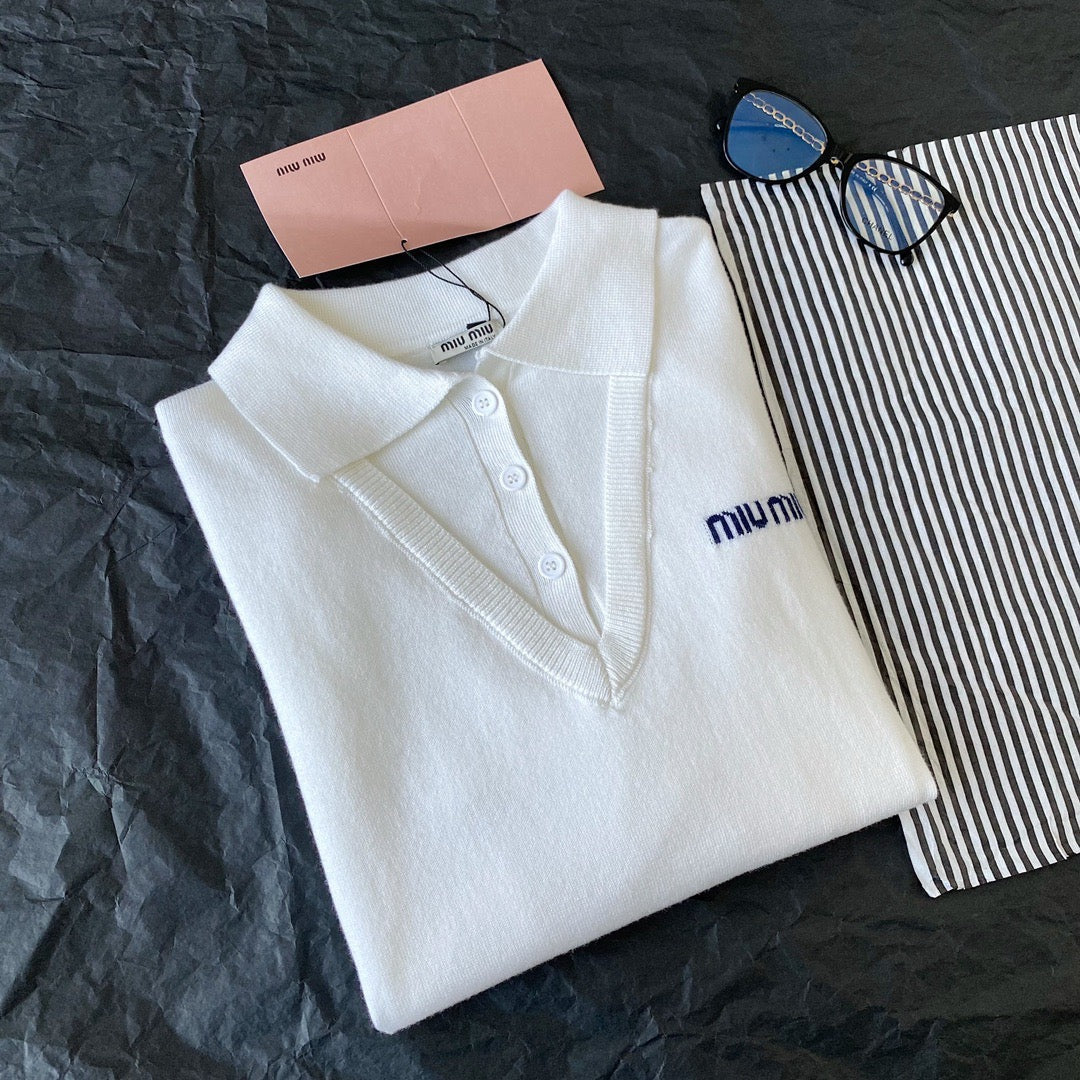Sweaters- Miu M Jumper Premium Casual Designer Knitwear