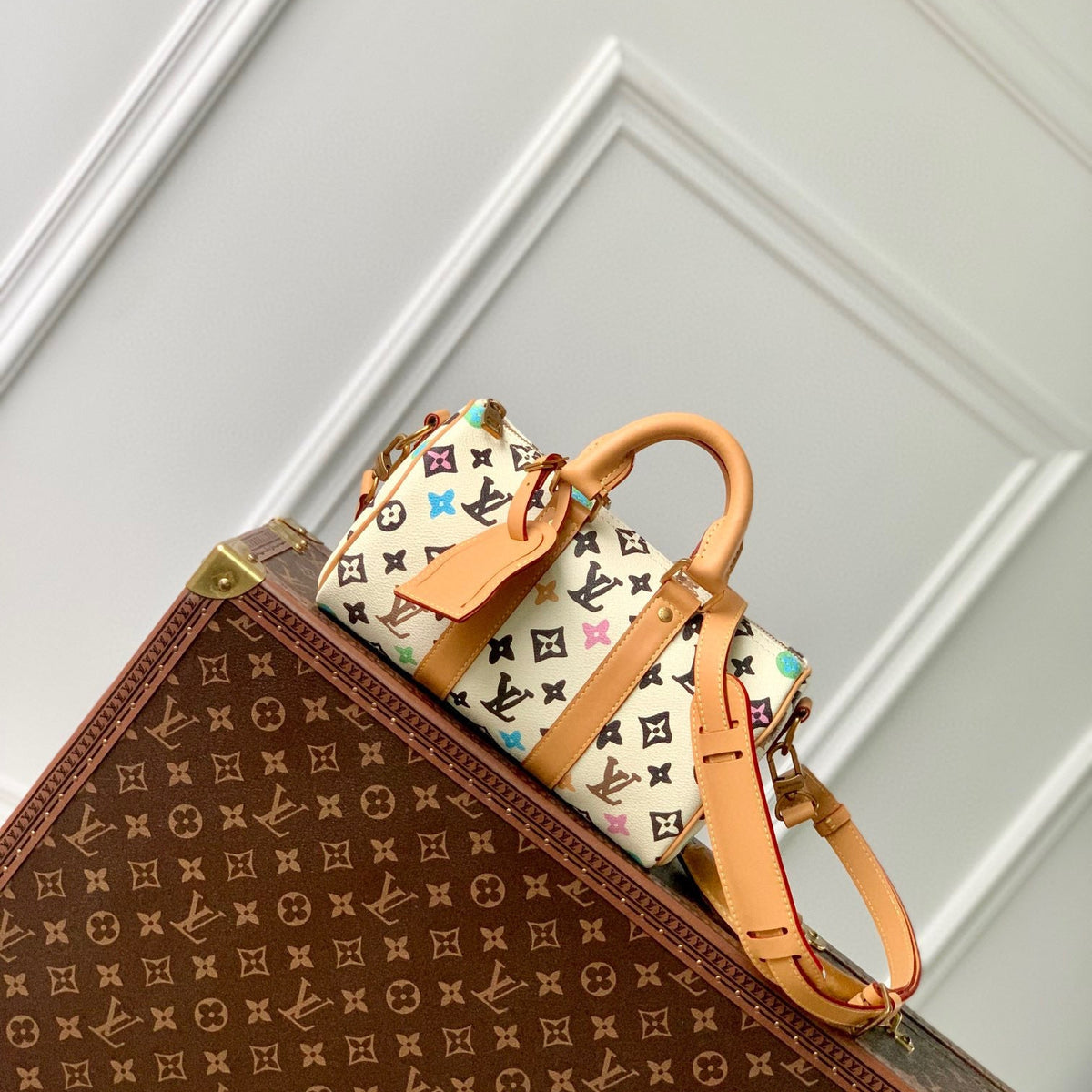 Louis Vuitton Bags- Louis Vuitton Lou Keepall 25 Bag Premium Designer Shoulder Bag