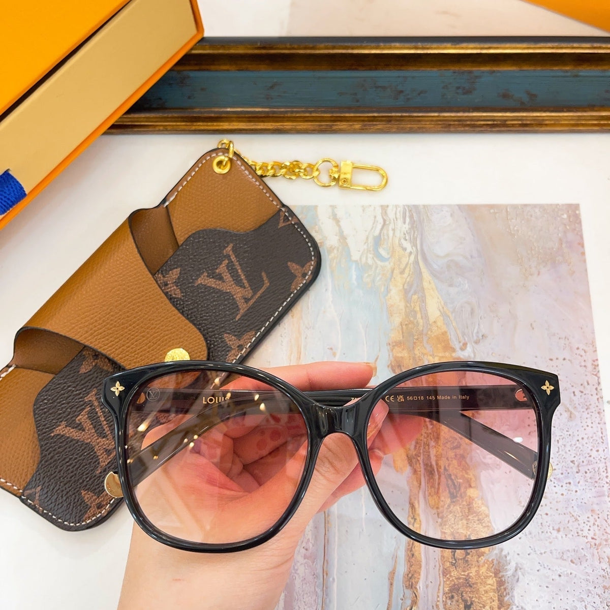 Louis Vuitton Sunglasses- Louis Vuitton Lou Sunglasses Premium Fashion Designer Sunglasses