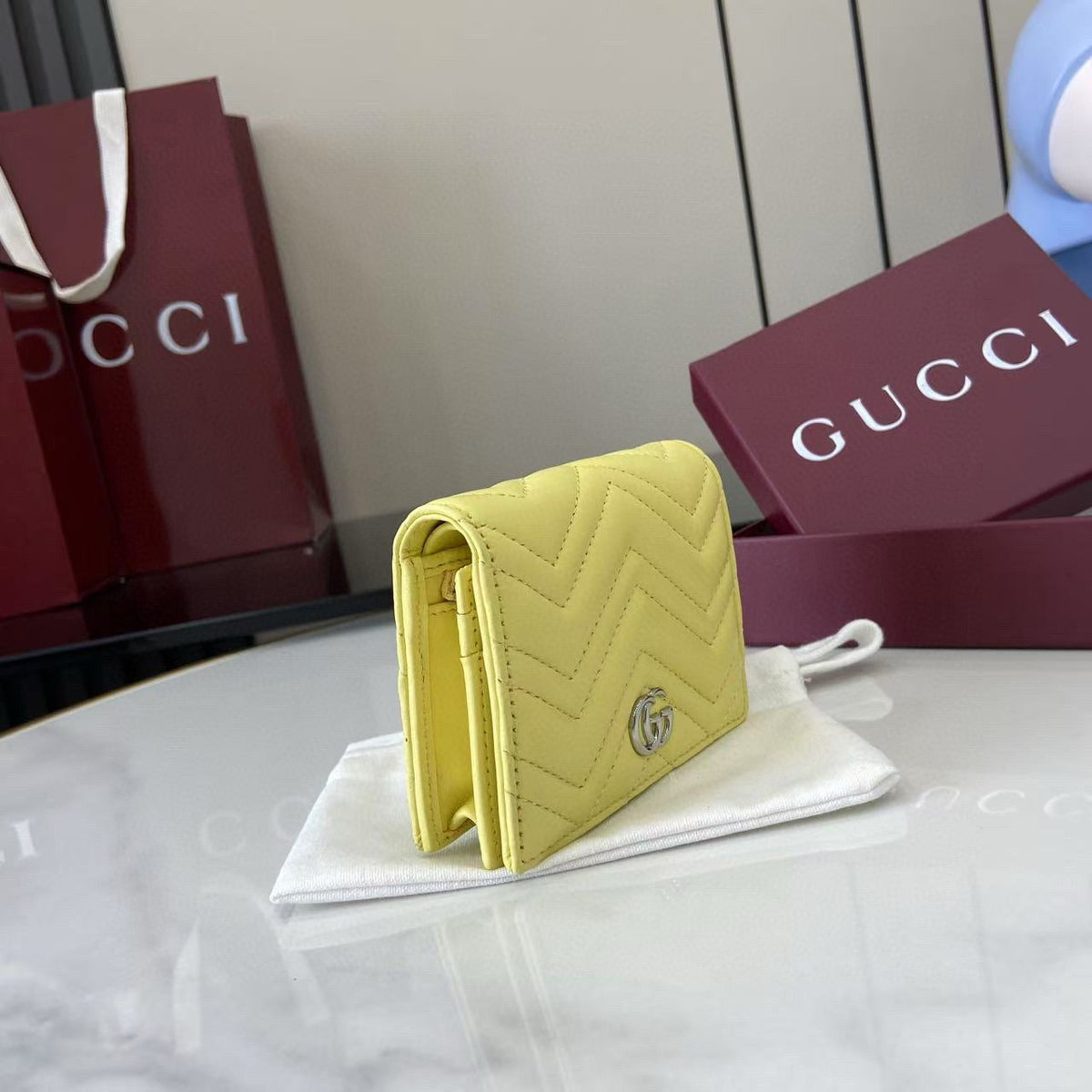 Gucci Wallets- Gucci Marmont Small Wallet Premium Leather Designer Wallet
