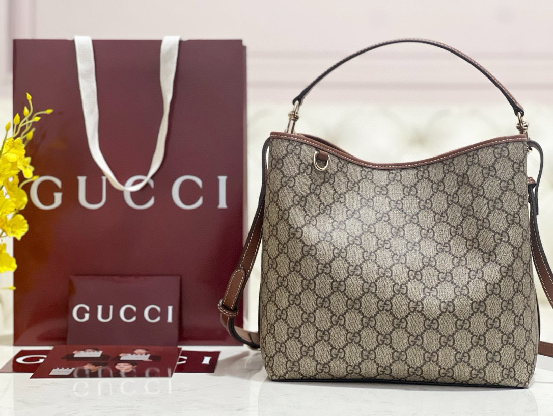 Gucci Bags- Gucci Emblem Small Shoulder Bag Premium Designer Shoulder Bag